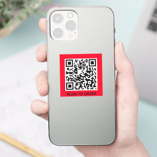 Add your own QR Code Scan to order Minimal Simple