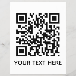 Add your own QR Code text Scan menu link