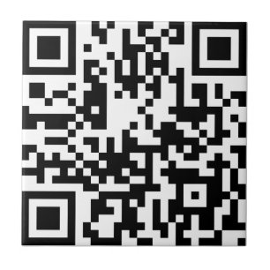 Add your own QR Code text Scan Minimal Simple Til Tile