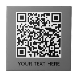 Add your own QR Code text Scan Minimal Simple Tile
