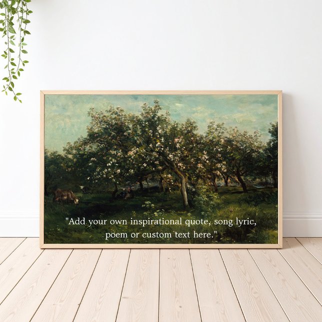 Add Your Own Quote Classic Vintage Painting Poster (Creator Uploaded)