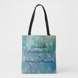 Add Your Own Quote or Name - Firefly Watercolor  Tote Bag