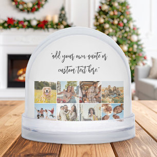 Add Your Own Quote Photo Collage Snowglobe
