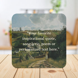 Add Your Own Quote Vintage Cottagecore Coaster