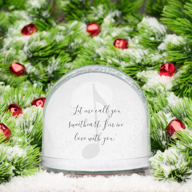 Add Your Own Song Lyric Snowglobe (Christmas)