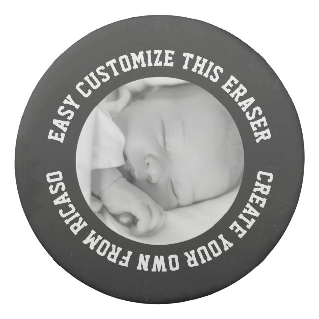 Add your Own Text And Photo Personalised Custom Eraser (Front)