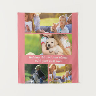 Add your own text and photos tapestry