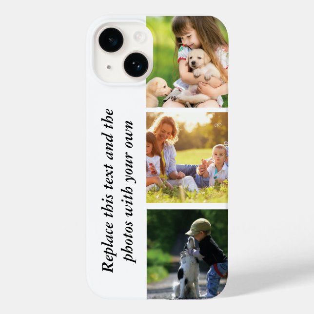 Add your own text and pics  Case-Mate iPhone case (Back)