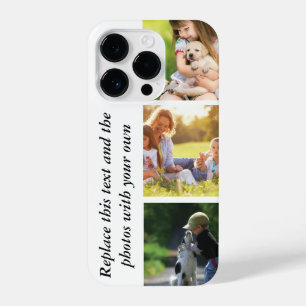 Add your own text and pics  iPhone 14 pro case
