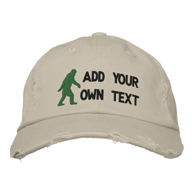Add your own text, Bigfoot logo Embroidered Hat (Front)