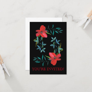 ADD YOUR OWN TEXT floral invite