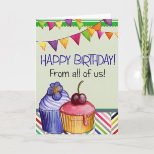 Add Your Own Text: From All Of Us Card