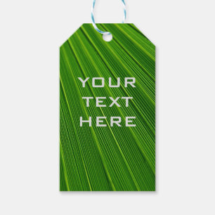 Add Your Own Text Green Gift Tags