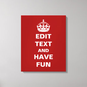 Add your own text here! canvas print