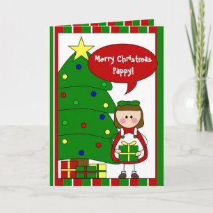 add your own text holiday card (girl)
