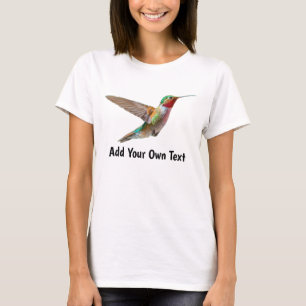 Add Your Own Text Hummingbird  T-Shirt