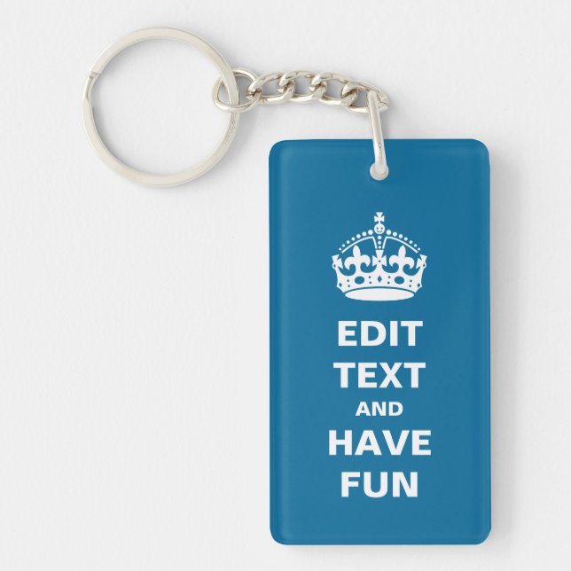 Add Your Own Text Key Ring (Front)