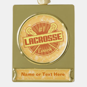 Add Your Own Text Lacrosse Coach Holiday Ornament