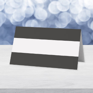 Add Your Own Text Modern Dark and Light Grey Place Card