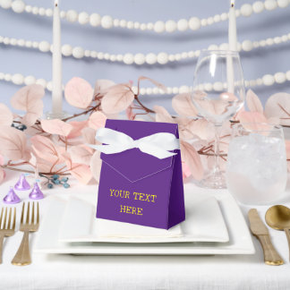 ADD YOUR OWN TEXT purple Favour Box