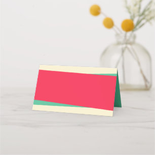 Add Your Own Text Red Green And Light Sandy Place Card