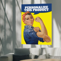 Add Your own Text Rosie the Riveter Personalized