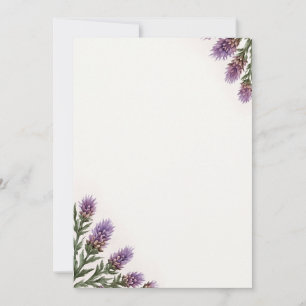 Add Your Own Text Scottish Thistle Invitation