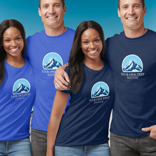 Add your own text ski resort mountain souvenir  T-Shirt