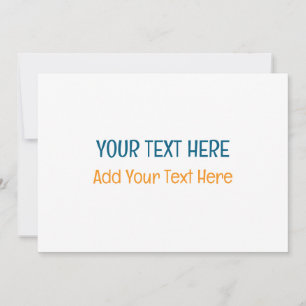 Add Your Own Text Slogan Minimalist Modern Plain Holiday Card
