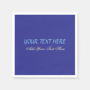 Add Your Own Text Slogan Minimalist Modern Plain Napkin