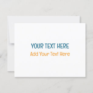 Add Your Own Text Slogan Minimalist Modern Plain Postcard