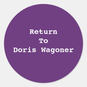 ADD YOUR OWN TEXT-STICKER CLASSIC ROUND STICKER