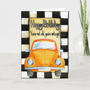 Add Your Own Text: Vintage Birthday Card