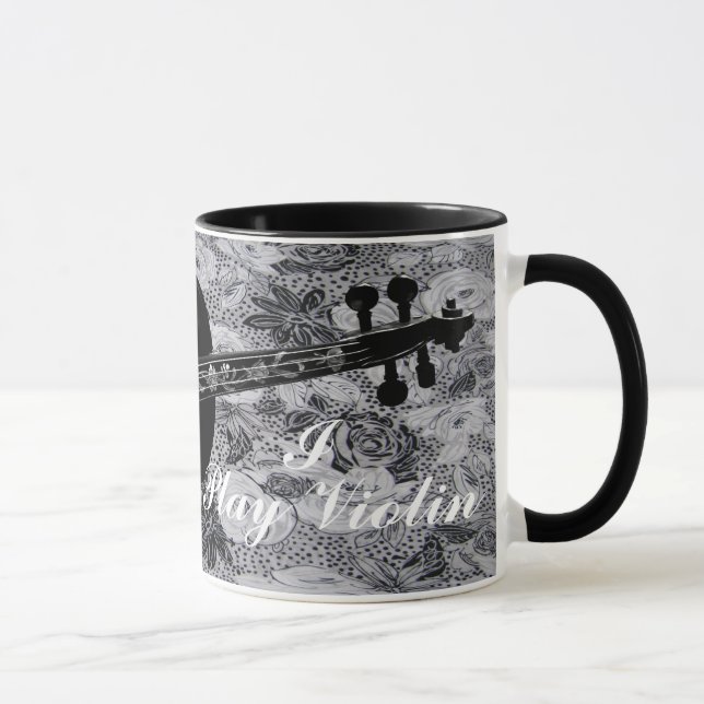ADD YOUR OWN TEXT VIOLIN MUG (Right)