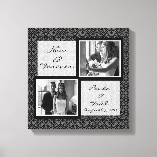 Add Your Own Wedding Photo Wrapped Canvas (Front)