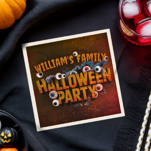 Add Your Own Words Custom Halloween Monster Mash Napkin