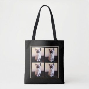 Add Your Personalised Custom Family or Pet Photos Tote Bag