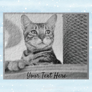 Add Your Pet Photo 11x14 Horizontal Jigsaw Puzzle
