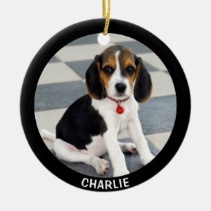 Add Your Pet Photo Christmas Ceramic Tree Decoration