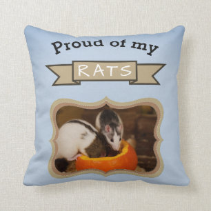 Add Your Pet Rats Photo Rat Cushion
