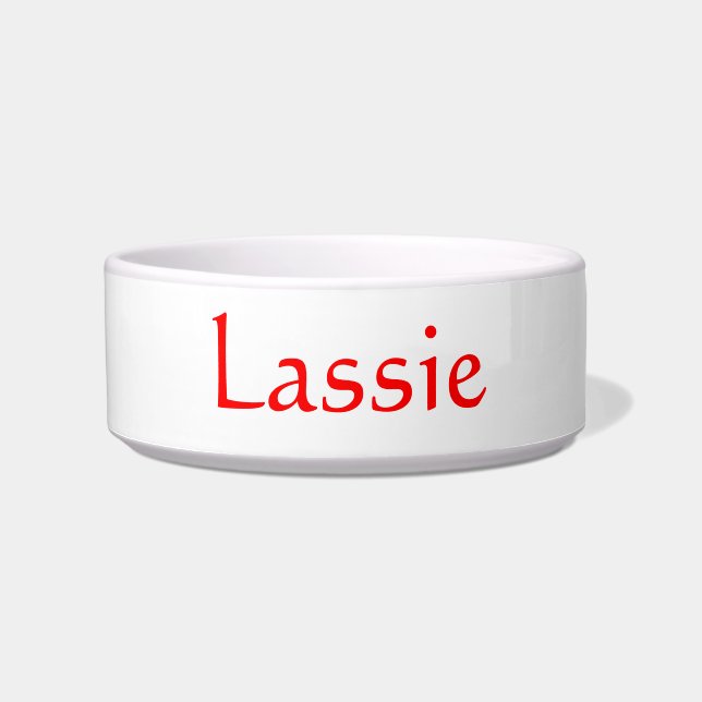 Add Your Pet's Name to this Dish (Front)