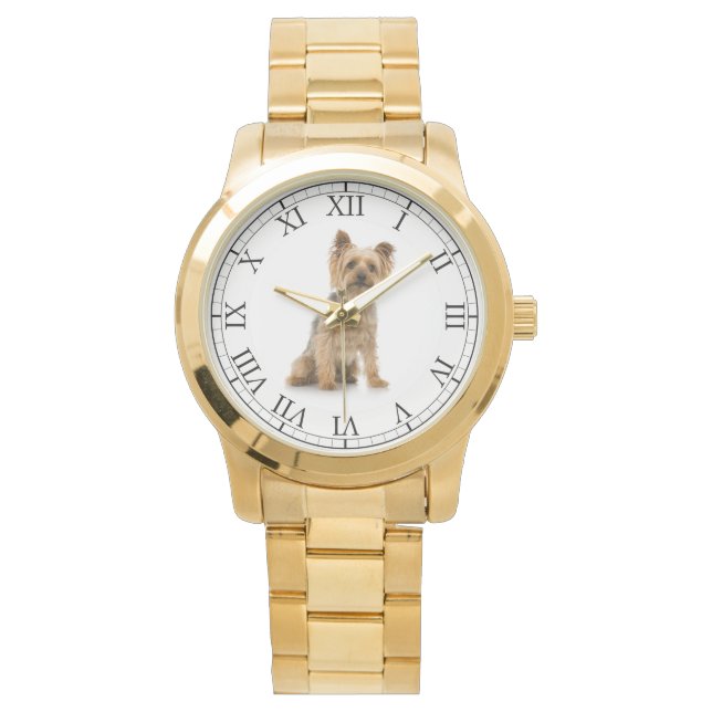 Add Your Pet's Photo Cute Dog Portrait Watch (Front)