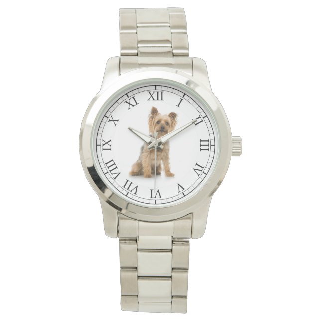 Add Your Pet's Photo Cute Dog Portrait Watch (Front)