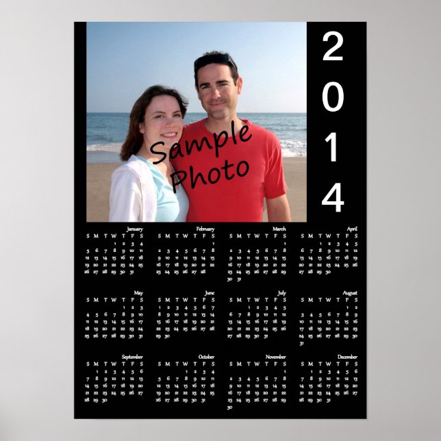Add Your Photo 2014 Calendar Poster (Front)