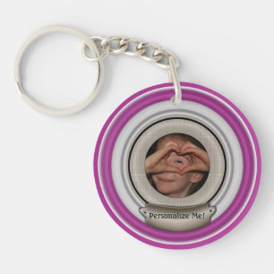 Add Your Photo and Choose Any Colour Frame Key Ring