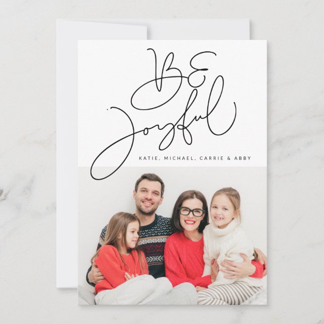 ADD YOUR PHOTO | Be Joyful (Front)