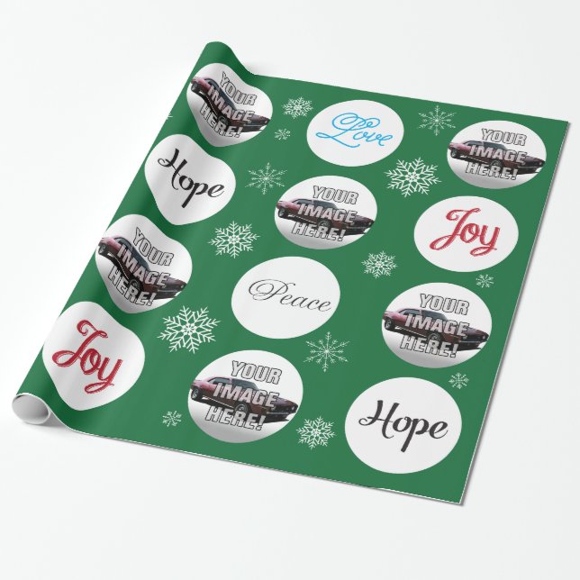 Add your Photo! Chevy Camaro Wrapping Paper (Unrolled)