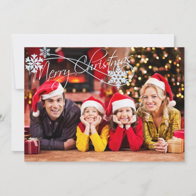 Add Your Photo Christmas Card (Front)