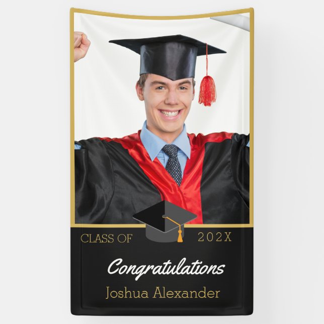 Add your Photo congratulation graduate Photo Banner (Vertical)
