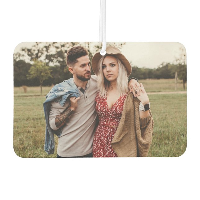 Add Your Photo Couples Photo Gift Car Car Air Freshener (Front)